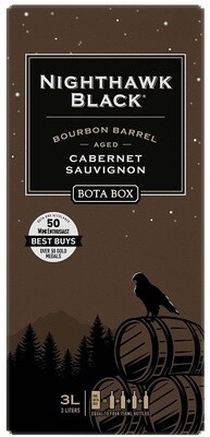 Bota Box Nighthawk Black Bourbon Barrel Aged Cabernet Sauvignon (3 Liter Box) 3L