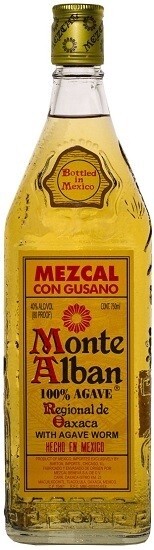 MONTE ALBAN MEZCAL CON GUSANO (Half Bottle) 375ML