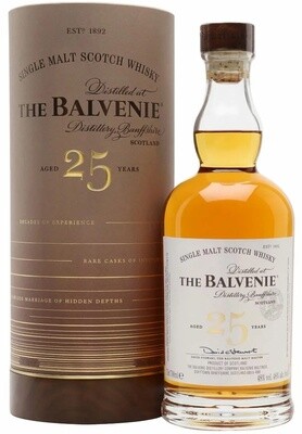 The Balvenie Single Malt Scotch Whisky Aged 25 Years 750ml