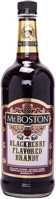 Mr. Boston Blackberry Flavored Brandy (Pint Size Bottle) 375ml