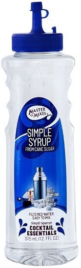 Master of Mixes Cocktail Essentials Simple Syrup 1% ABV (Half Bottle) 375ml