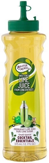 Master of Mixes Cocktail Essentials Lime Juice 1% ABV (Half Bottle) 375ml