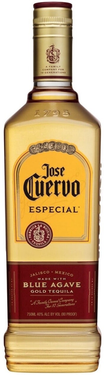 Jose Cuervo Especial Gold Tequila (Pint Size Bottle) 375ml