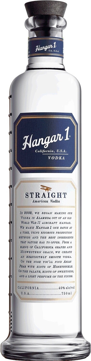 Hangar 1 Straight Vodka (Liter Size Bottle) 1L