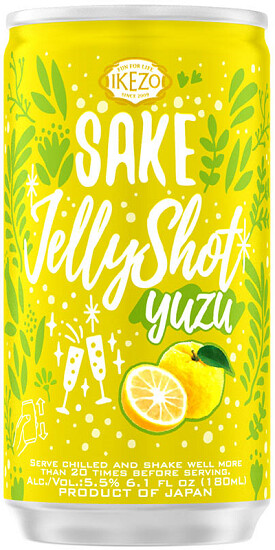 Ozeki Ikezo Sparkling Jelly Sake Yuzu (180ml can)