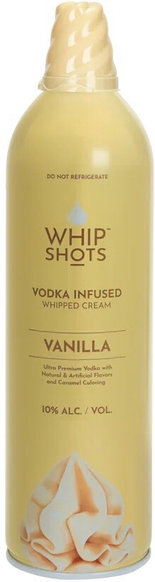 WhipShots Vodka Infused Whipped Cream Vanilla (200ml can)