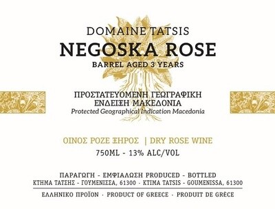 Tatsis Negoska Rose Barrel Aged 3 Years 2016 750ml