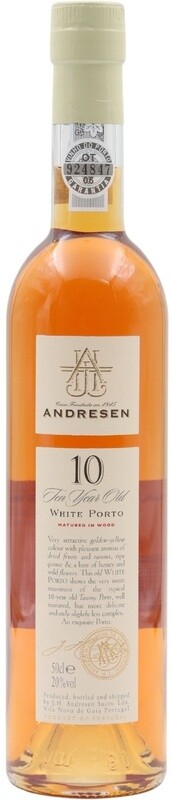 Andresen 10 Year Old White Port (Small Format Bottle) 500ml