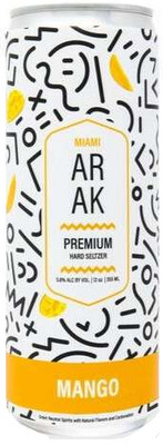 Miami Arak Hard Seltzer Mango (12oz can)