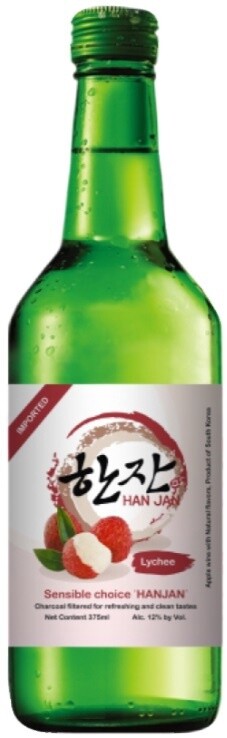 HanJan Soju Lychee (Half Bottle) 375ml, Type: Soju, Country: Korea, Composition: Flavored