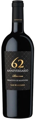 San Marzano 62 Anniversario Primitivo di Manduria 2019 750ml