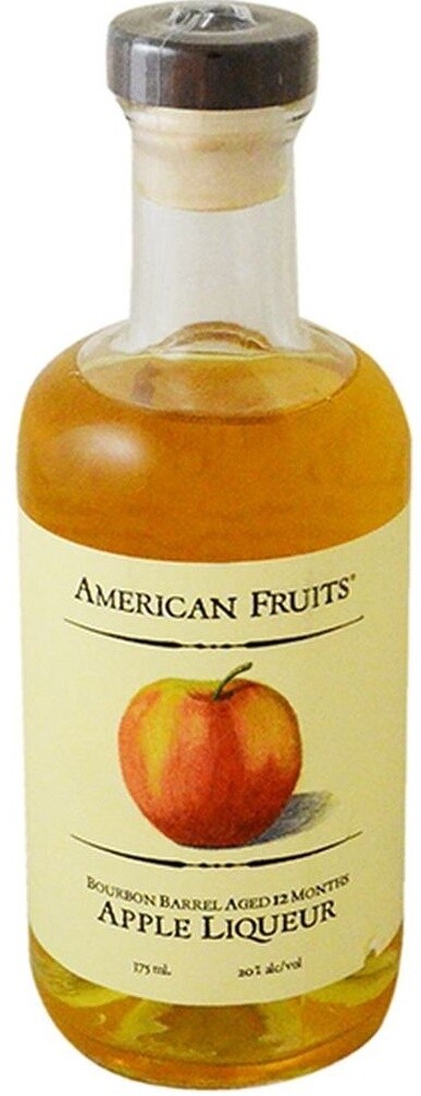 American Fruits Bourbon Barrel Aged Apple Liqueur (Pint Size Bottle) 375ml