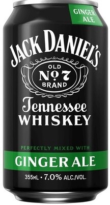 Jack Daniel&#39;s &amp; Ginger Ale (12oz can)