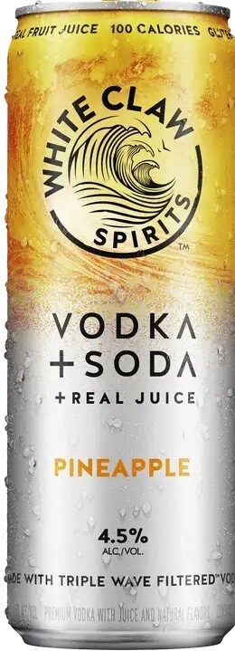 White Claw Spirits Vodka + Soda Pineapple (12oz can)