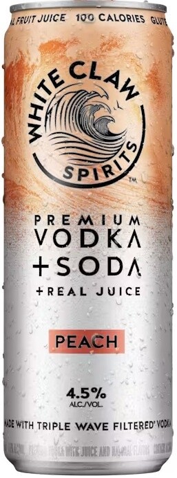 White Claw Spirits Vodka + Soda Peach (12oz can)