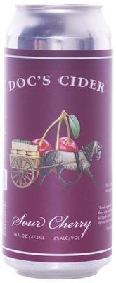 Doc&#39;s Sour Cherry Hard Apple Cider (16oz can)