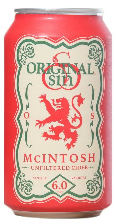 Original Sin McIntosh Unfiltered Cider (12oz can)