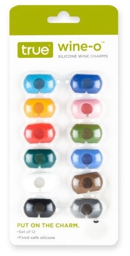 True Wine-O Silicone Wine Charms (Set of 12)