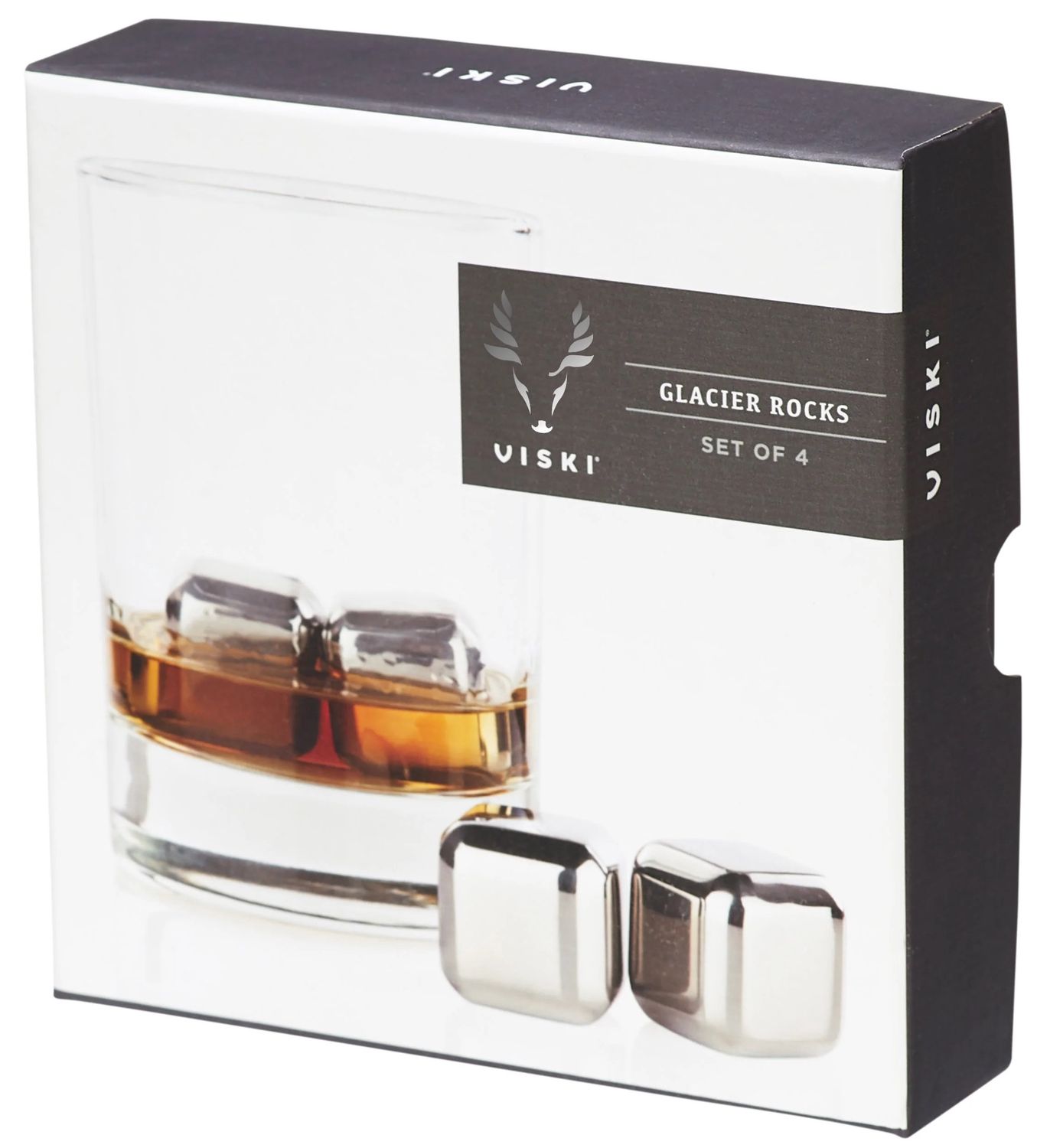 Viski Glacier Rocks Stainless Steel (Set of 4)