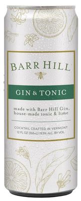 Barr Hill Gin &amp; Tonic (12oz can)