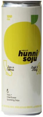 Hunni Sparkling Soju Yuzu + Elderflower (355ml can)