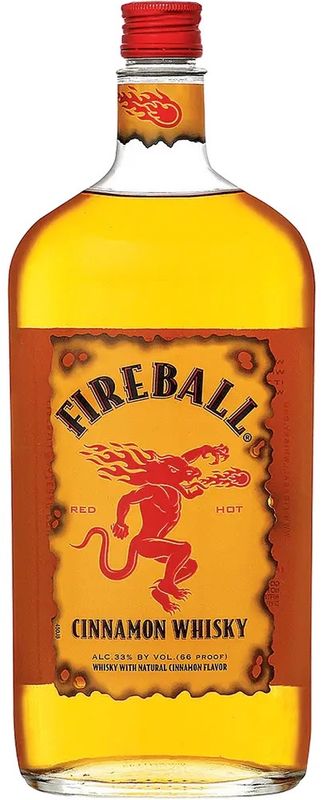 Fireball Cinnamon Whisky (Liter Size Bottle) 1L