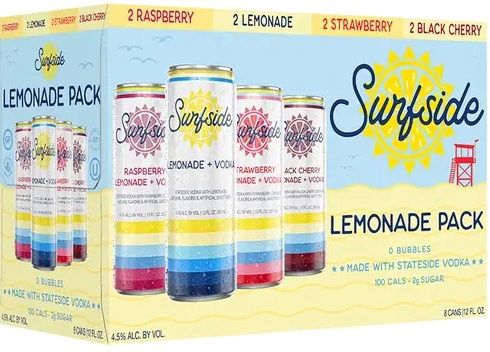 Surfside Lemonade Pack (8 pack 12oz cans)