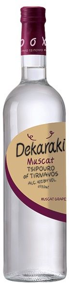 Dekaraki Muscat Tsipouro of Tirnavos 750ml