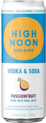 High Noon Passionfruit Vodka Seltzer (12oz can)