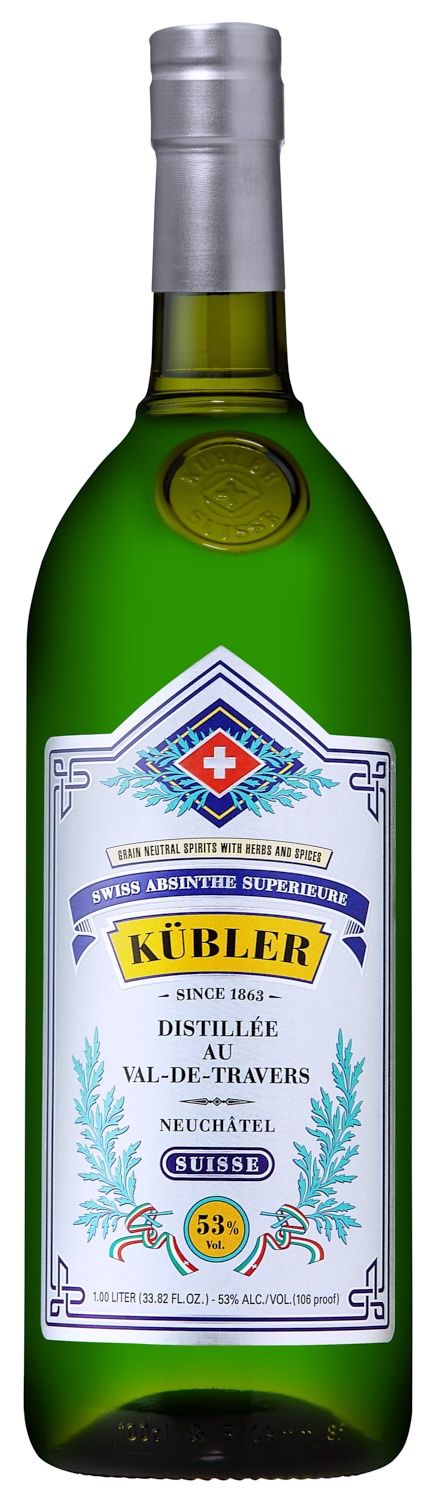 Kubler Swiss Absinthe Superieure (Liter Size Bottle) 1L