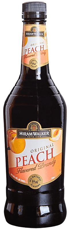 Hiram Walker Peach Flavored Brandy 750ml