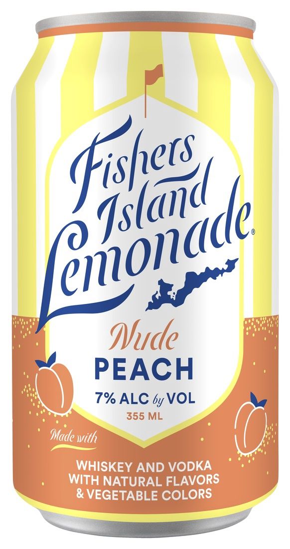 Fishers Island Lemonade Nude Peach (12oz can)