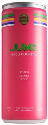 JUMO Soju Cocktail Peach Lychee Rose (250ml can)