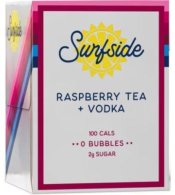 Surfside Raspberry Tea + Vodka (4 pack 12oz cans)
