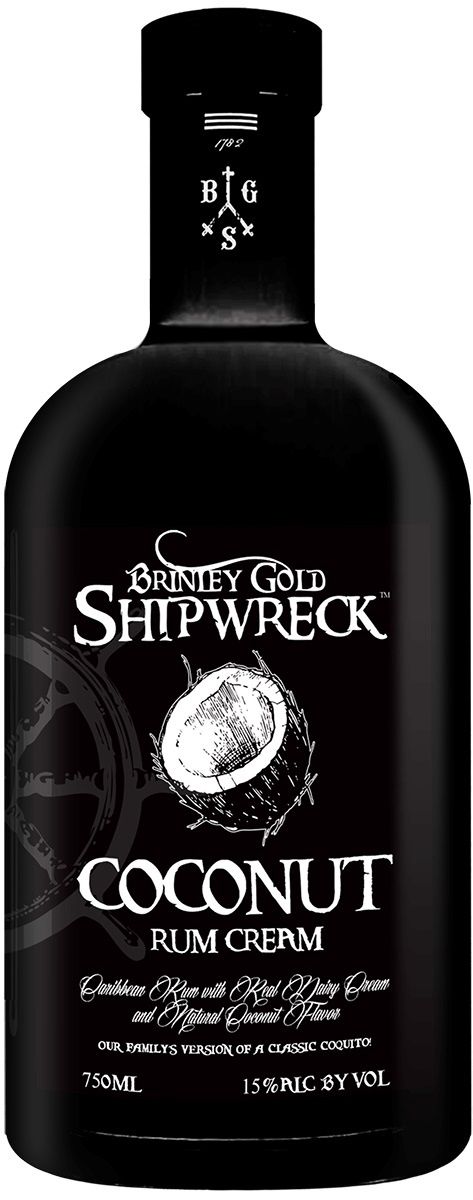 Brinley Gold Shipwreck Coconut Rum Cream 750ml