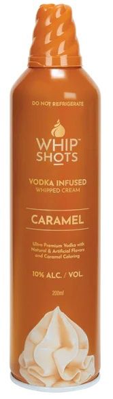 WhipShots Vodka Infused Whipped Cream Caramel (200ml can)