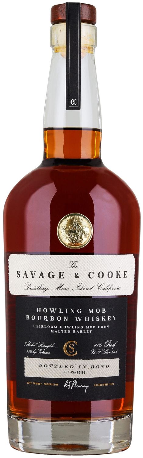 Savage &amp; Cooke Howling Mob Bourbon Whiskey Bottled In Bond 750ml