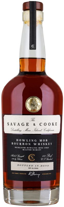Savage &amp; Cooke Howling Mob Bourbon Whiskey Bottled In Bond 750ml