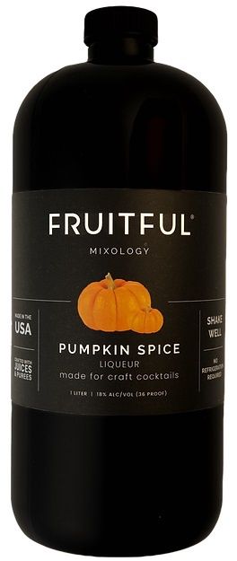 Fruitful Mixology Pumpkin Spice Liqueur (Liter Size Bottle) 1L