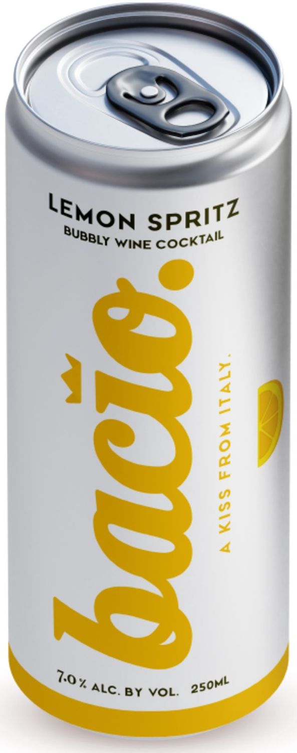 Bacio Lemon Spritz Bubbly Wine Cocktail (250ml can)