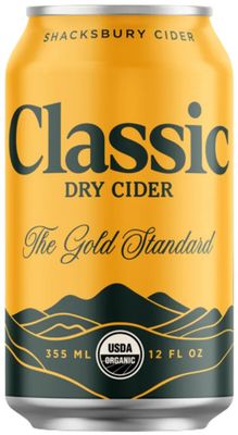 Shacksbury Cider Classic Dry Cider (12oz can)