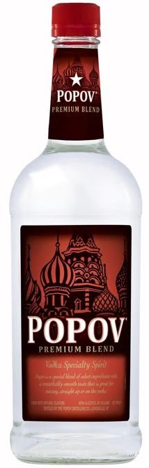 Popov Vodka (Liter Size Bottle) 1L