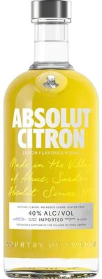 Absolut Citron (Lemon) Vodka (Liter Size Bottle) 1L