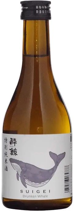 Suigei Tokubetsu Junmai Sake Drunken Whale (Small Format Bottle) 300ml