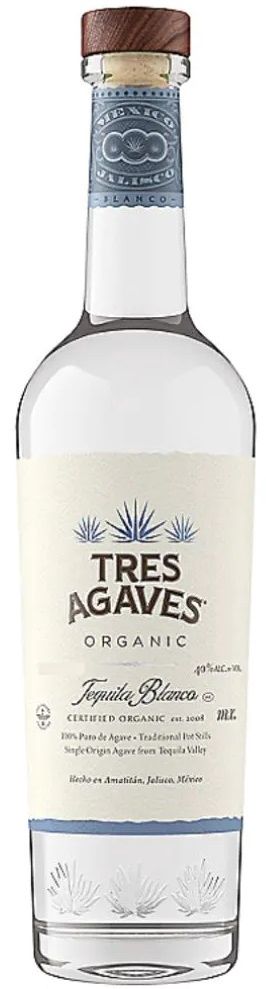 Tres Agaves Tequila Blanco (Liter Size Bottle) 1L