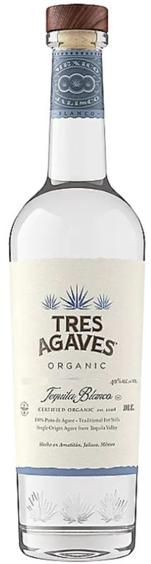 Tres Agaves Tequila Blanco (Liter Size Bottle) 1L