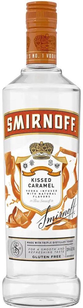 Smirnoff Kissed Caramel Vodka (Liter Size Bottle) 1L