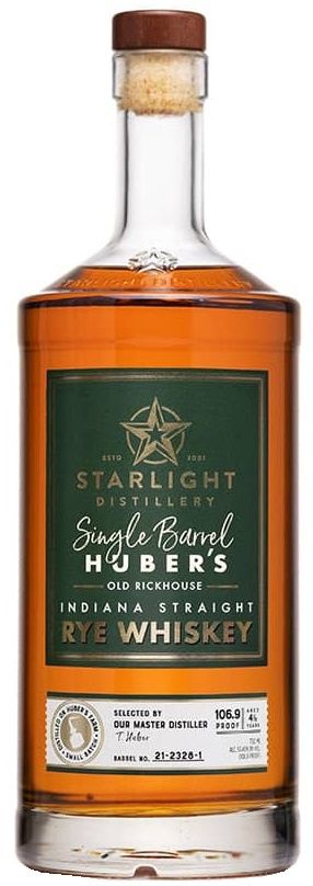 Starlight Distillery Single Barrel Old Rickhouse Rye Whiskey 750ml