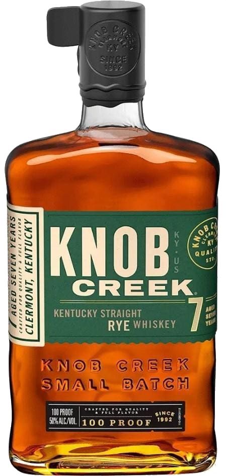 Knob Creek Kentucky Straight Rye Whiskey Aged 7 Years (Liter Size Bottle) 1L