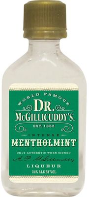 Dr. McGillicuddy&#39;s Intense Mentholmint Liqueur (Mini Bottle) 50ml